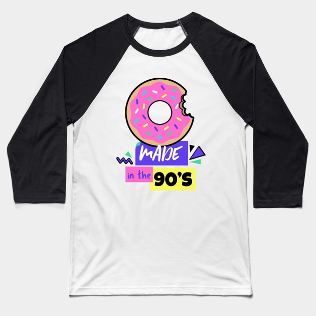 Made in the 90's - 90's Gift Baseball T-Shirt by WizardingWorld